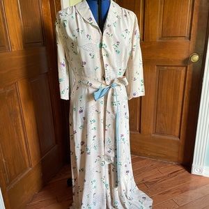 Vintage Dressing Gown Dress (size 12)